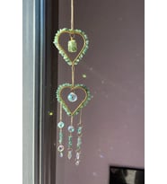 Sevgililer Günü Hediyesi - Marmaris - Suncatcher güneş yakalayıcı ev dekorasyon, Bahçe Dekorasyon, Kapalı Balkon Dekor (Yeşil)