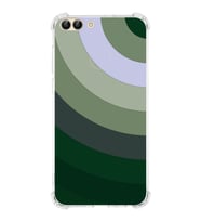 PrintiFy Huawei P Smart (2018) Uyumlu Köşe Korumalı Renk Cümbüşü C Tasarımlı Şeffaf Silikon Kılıf