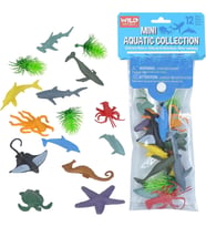 Wild Republic Mini Su Dünyası Koleksiyonu 15 parça 22117 (Mor)