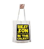 Star Wars Best Son In Galaxy iki Tarafı Kalıcı Baskılı Yıkanabilir Çanta