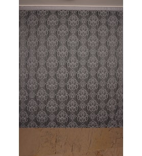 ÖRÜMCEK  MODEL GRİ RENK İP PERDE HAZIR DÜĞMELERİ DİKİLMİŞ İP PERDE 300*270 cm