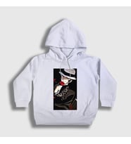 Presmono Unisex Çocuk Beyaz Muzan Kibutsuji Anime Demon Slayer Kimetsu No Yaiba Kapüşonlu Sweatshirt 308711tt (Beyaz)