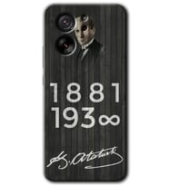 Xiaomi Mi 13T Pro Kılıf HD Desen Baskılı Arka Kapak - Atatürk Ahşap İmza