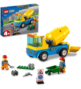 LEGO 60325 City Beton Mikseri Gerçekçi Oyuncak İnşaat Yapım Seti 