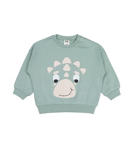 Civil Baby Dinozor Baskılı 6-18 Ay Sweatshirt - Yeşil (Çağla Yeşili)