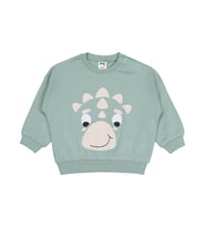 Civil Baby Dinozor Baskılı 6-18 Ay Sweatshirt - Yeşil (Çağla Yeşili)