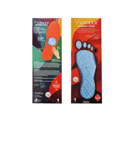 Voyager Siyah Anatomik Memory Foam Unisex İç Tabanlık
