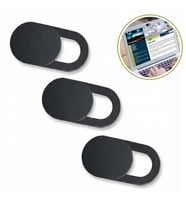 Roichil® 3’lü Webcam Kapatıcı – Laptop, Tablet ve Telefon Uyumlu Gizlilik Kamera Kapağı (Plastik)