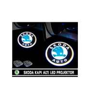 SKODA KAPI ALTI LED AYDINLATMA ARAÇ LOGOLU