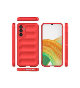 Galaxy M34 5G Kılıf Optimum Silikon - Kırmızı