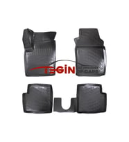 Fiat 500 2011 3D Havuzlu Paspas Siyah