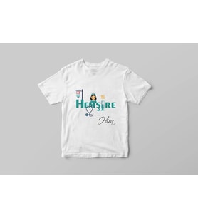 Hemşire Tişörtü ( Çocuk - Büyük ) Kişiye Özel