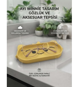 Karakter Figür Tasarımlı Gözlük Tutucu ve Çok Amaçlı Organizer
