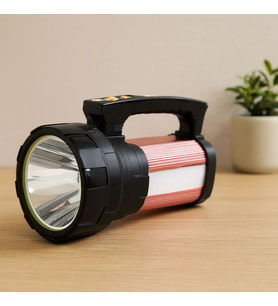 Şarjlı 2in1 El Feneri ve Projektör 15W COB + 28 LED Powerbank Su Geçirmez