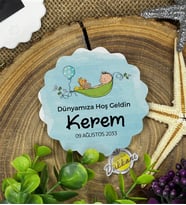 6cm Özel Baskılı Magnet Uv Baskılı - Hamakta Bebek 1