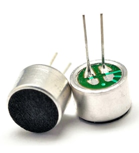 Kapasitif Mikrofon 9.5mm - 2 Bacaklı Elektret Mikrofon
