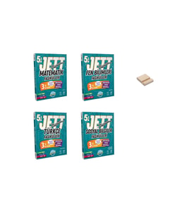5. Sınıf JETT Matematik Fen Türkçe ve Sosyal Fasikülleri 4lü Set