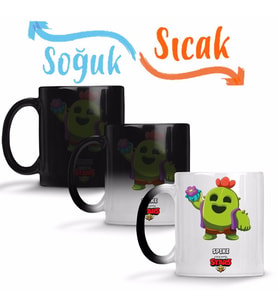 Brawl Stars Spike Sihirli Kupa Bardak Porselen