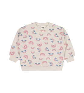 Civil Baby Gökkuşağı Empirme 6-18 Ay Sweatshirt - Bej 12-18 Ay (Taş)
