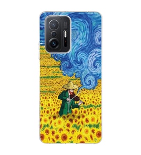 Xiaomi Mi 11T - 11T Pro Uyumlu Vincent Van Gogh Tasarımlı Şeffaf Telefon Kılıfı