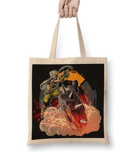 Overwatch One Fanwart Junkrat Bez Çanta Uzun Saplı