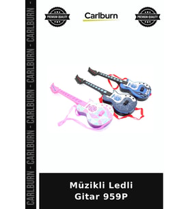 Özel Üretim Işıklı Eğlenceli Çocuk Müzikal Müzikli Ledli Gitar 959P
