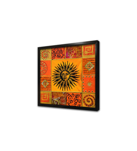 Etnik Motif Çerçeveli Mdf Tablo