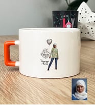 Kişiye Özel Karikatürlü Cute But Capricorn Oğlak Burcu Lüks Fincan Doğum Günü Hediyesi