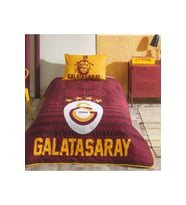 Lisanslı Galatasaray Stripe Tek Kişilik Yatak Örtüsü Seti