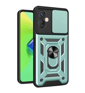 İnfinix Hot 30 4g Kılıf Pars Lens Yüzüklü Silikon - Yeşil