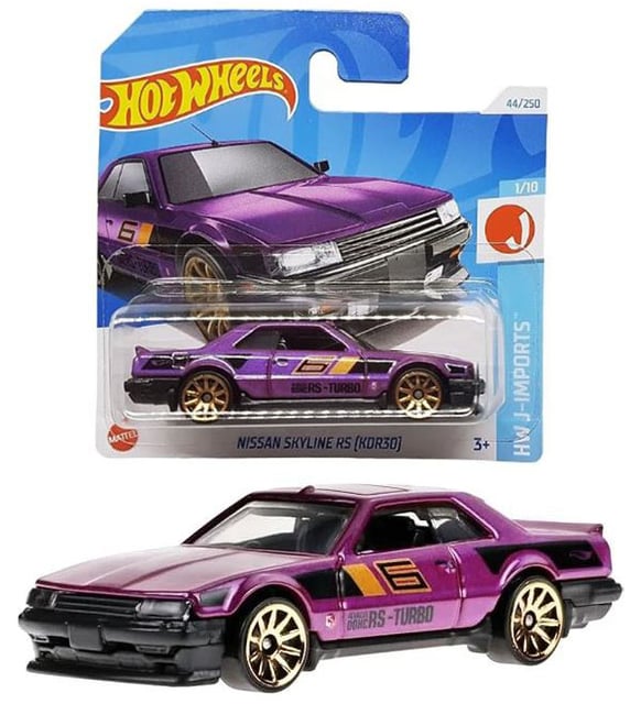 Hot Wheels Nissan Skyline RS KDR30 HW J-Imports 1/10 - Voiture Miniature Violet Métallisé Mattel 2024