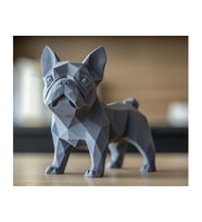 Fransız Bull Dog Köpek Heykeli 11CM Ufak Boy
