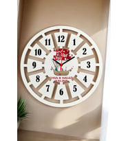 Sevgiliye Hediye Duvar Saati 40cm 035 (Beyaz)
