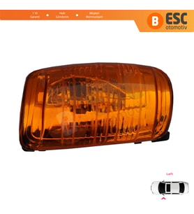 Ford Transit MK8 T18 V363 2013-On 1847388 İçin Yan Ayna Sinyali Turuncu Sol