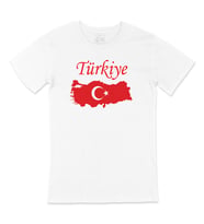 Türkiye Haritalı ve Bayraklı Tişört