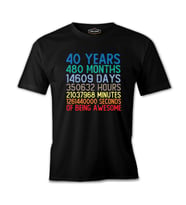 Doğum Günü - 40 Yaş Awesome Siyah Erkek Tshirt