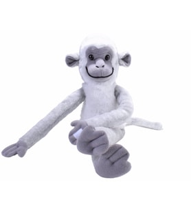 Vervet Maymun Peluş 60 Cm (Gri-Beyaz)