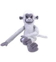 Vervet Maymun Peluş 60 Cm (Gri-Beyaz)