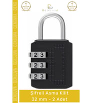 #AsmaKilit Güvenli Dayanıklı Çelik Gövde Pratik Koruma Sağlayan Uzun Ömürlü Şifreli Asma Kilit 32mm