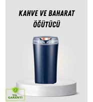 Kahve ve Baharat Öğütücü Otomatik Mekanizmalı Dayanıklı Çelik