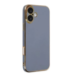 İphone 16 Kılıf Volet Silikon - Mavi