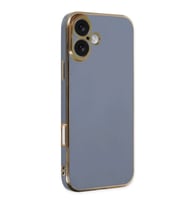 İphone 16 Kılıf Volet Silikon - Mavi