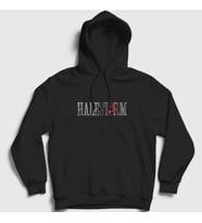 Presmono Unisex Siyah Halestorm Kapüşonlu Sweatshirt 380257tt