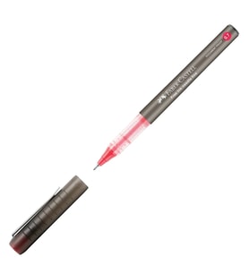 FABER CASTEL FREE NEEDLE ROLLER KALEM 0.7mm KIRMIZI