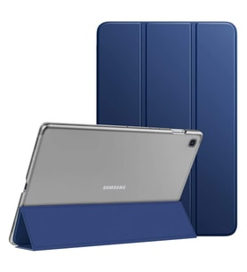 Microsonic Samsung Galaxy Tab A7 Lite T225 Kılıf Slim Translucent Back Smart Cover Lacivert