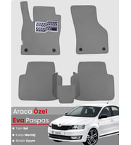 SKODA RAPİD (2012-2019) Uyumlu EVA Paspas Tam Set–Oto Paspas,Araca Özel,Kolay Montaj