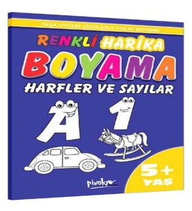 Renkli Harika Boyama Harfler ve Sayılar (5+Yaş)