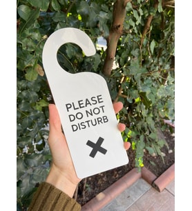 Lütfen Rahatsız Etmeyiniz Kapı Kolu Askısı Do Not Disturb Uyarı Levhası
