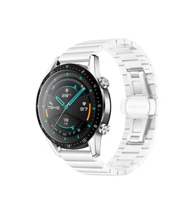 Samsung Galaxy Watch 42mm Uyumlu 20mm Kordon Metal Seramik Şık KRD-16 Kayış