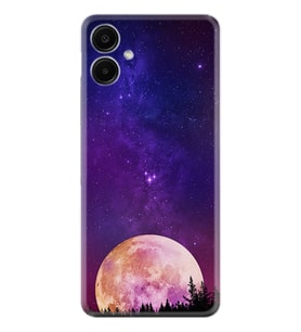 Samsung Galaxy A06 Kılıf Boutique Baskılı Resimli Mor Ay Pcode -025
